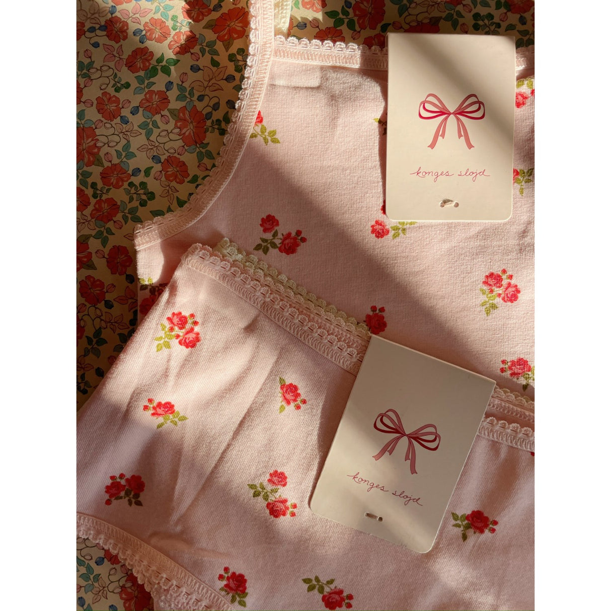 Konges Sløjd Bella Rosita/Rosa Pink Basic 2 Pakke Girl Hipster GOTS