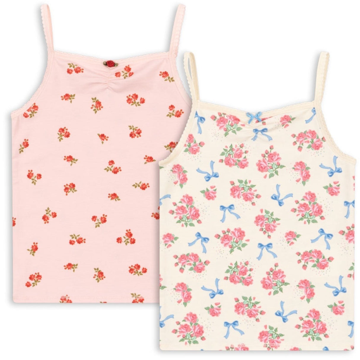 Konges Sløjd Bella Rosita/Rosa Pink Basic 2 Pakke Stropp Topp GOTS