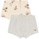 Konges Sløjd Kubi/Stripe Bluie Basic 2 Pakke Boy Underbukser GOTS