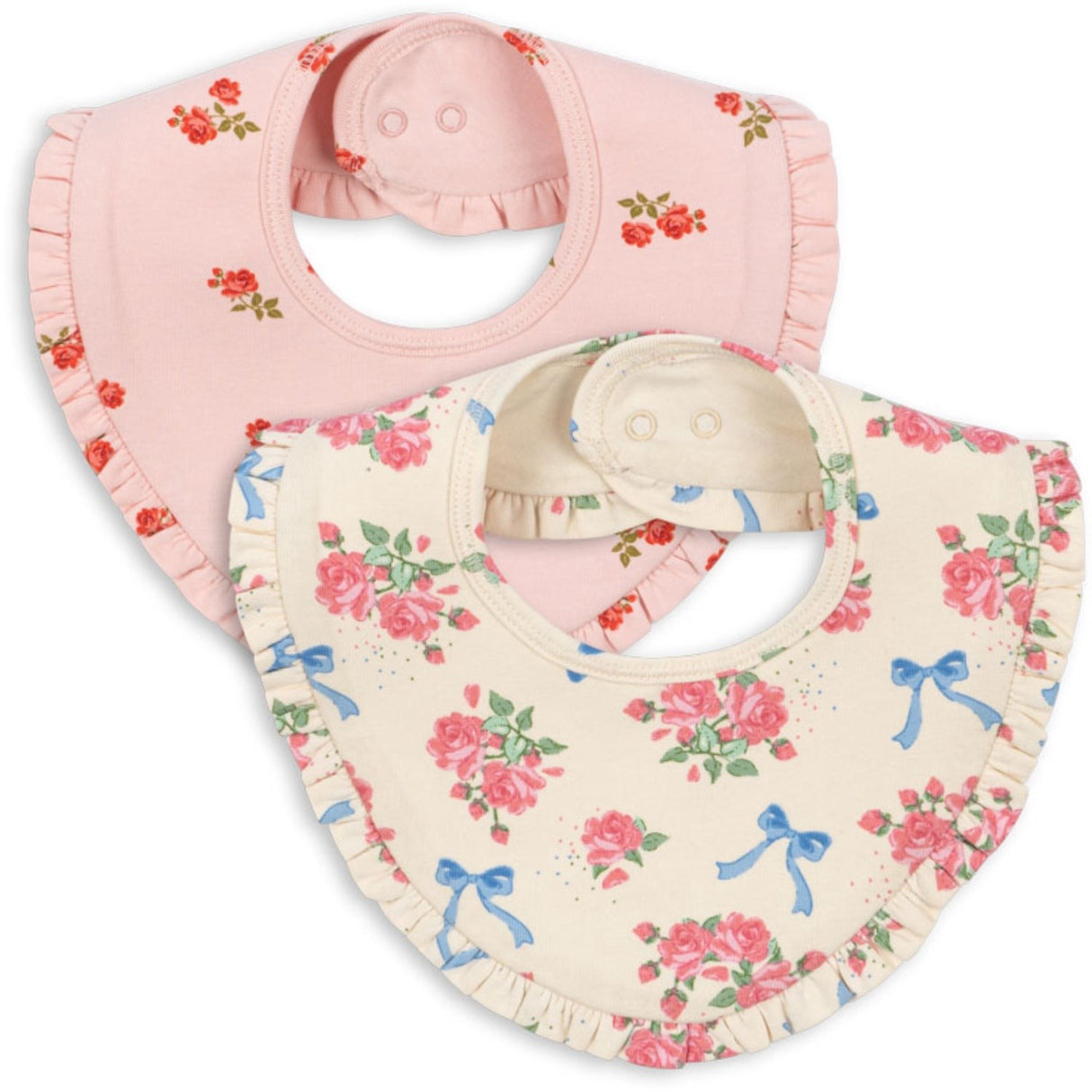 Konges Sløjd Bella Rosita/Rosa Pink Basic 2 Pakke Frill Smekke