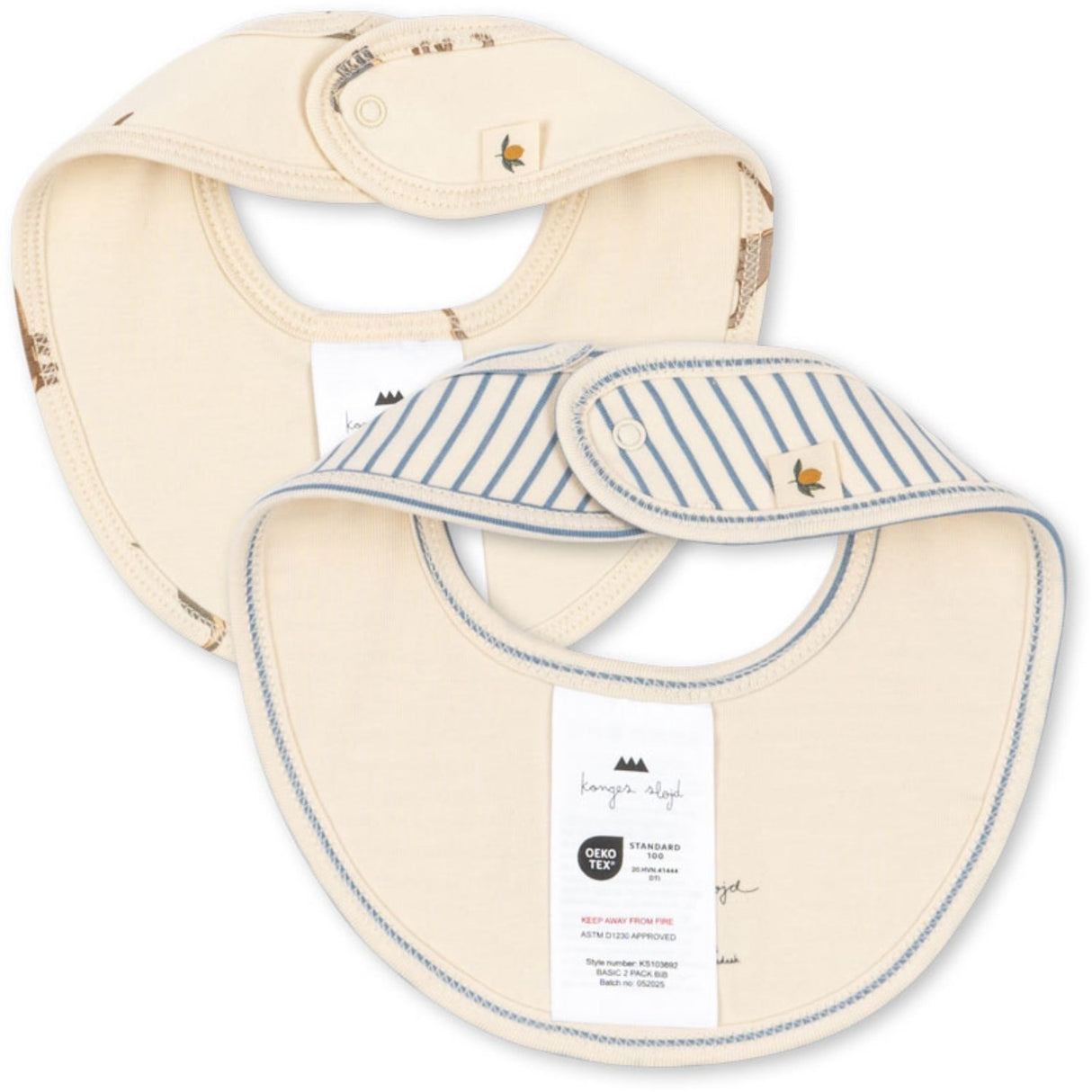Konges Sløjd Kubi/Stripe Bluie Basic 2 Pakke Smekke
