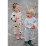 Konges Sløjd Captains Blue/Antique White Amio Sweat Skjorte Ocs