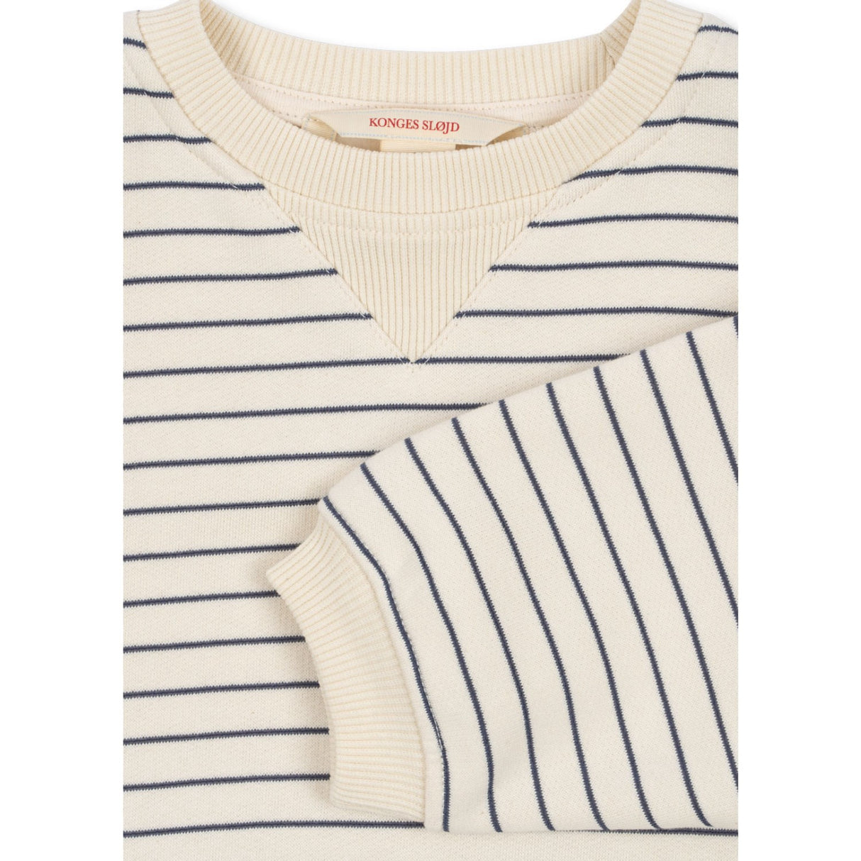 Konges Sløjd Captains Blue/Antique White Amio Sweat Skjorte Ocs