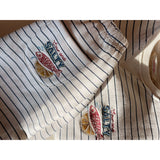 Konges Sløjd Captains Blue/Antique White Amio Sweat Skjorte Ocs