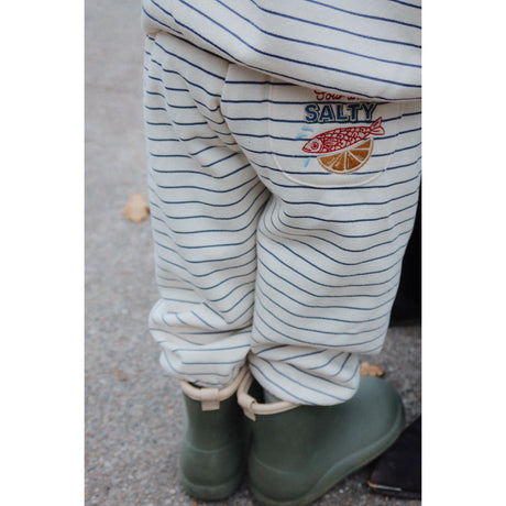 Konges Sløjd Captains Blue/Antique White Amio Sweat Bukser Ocs