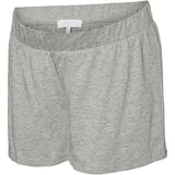 Mama;licious Light Grey Melange Mlmira Lgm Lia Caps Jrs Pyjamas 2F Noos