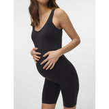 Mama;licious Black Mlheal Sl Seamless Playsuit Noos