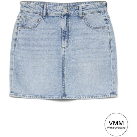 Vero Moda Maternity Light Blue Denim Vmmtessa Kort Dnm Skjørt Mix Ga Noos