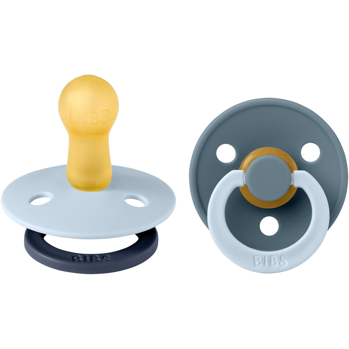 Bibs Baby Blue Smokk Studio Colour 2-Pakning Fusion Latex Petrol Mix