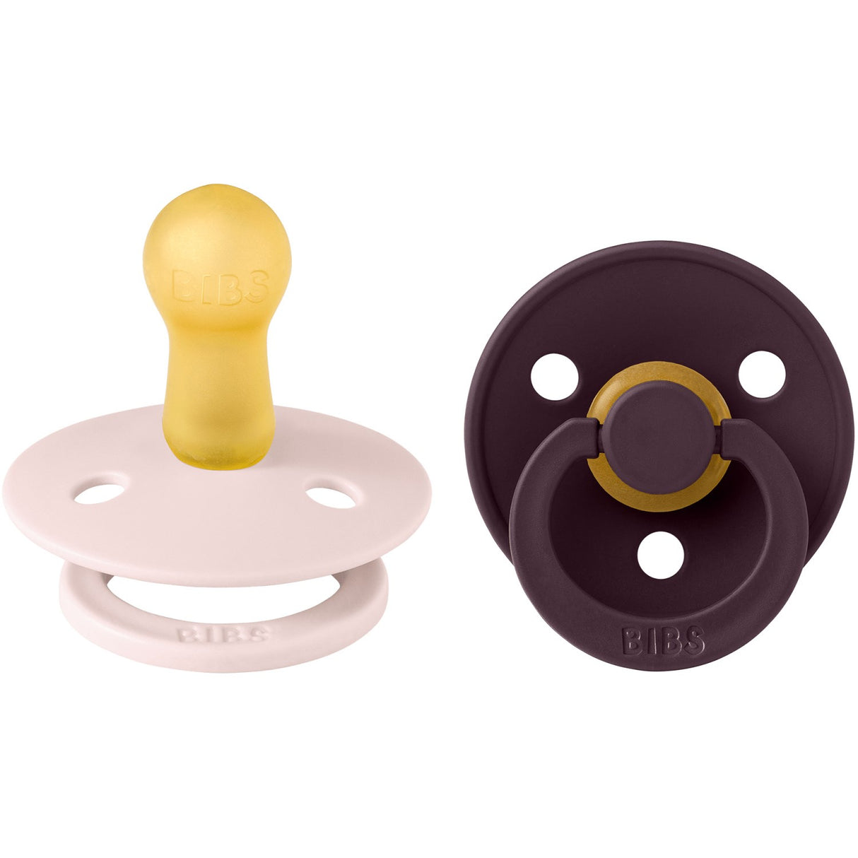 Bibs Petal Smokk Colour 2-Pakning Latex Plum