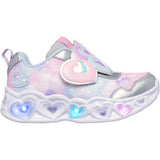 Skechers Silver Heart Lights Lovin Reflection