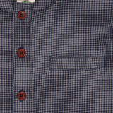 COPENHAGEN COLORS Brown/Blue Check Comb. Check Skjorte W. Placket