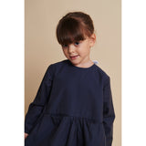 COPENHAGEN COLORS Brown/Blue Check Comb. Checkered Kjole W. Backside Bue