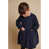 COPENHAGEN COLORS Brown/Blue Check Comb. Checkered Kjole W. Backside Bue