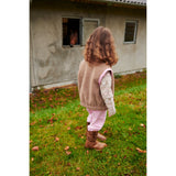 COPENHAGEN COLORS Natural/Pink Comb. Teddybjørn Jakke W. Removable Ermer