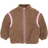 COPENHAGEN COLORS Natural/Pink Comb. Teddybjørn Jakke W. Removable Ermer