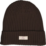 COPENHAGEN COLORS Dk Brown Bomull Strikket Classic Beanie