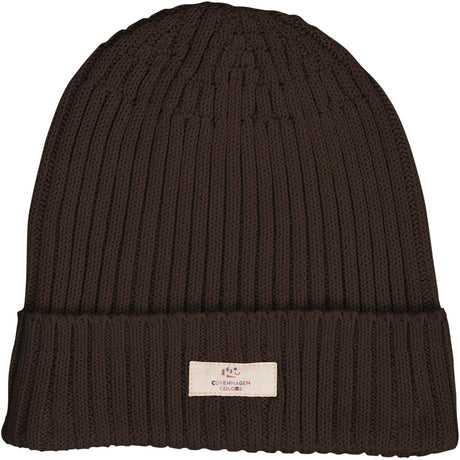 COPENHAGEN COLORS Dk Brown Bomull Strikket Classic Beanie