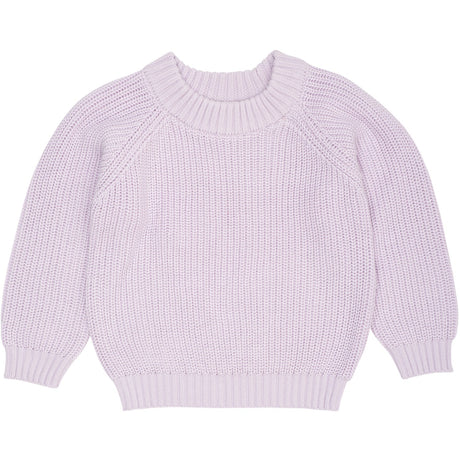 COPENHAGEN COLORS Lavender Strikket Classic Rib Bluse