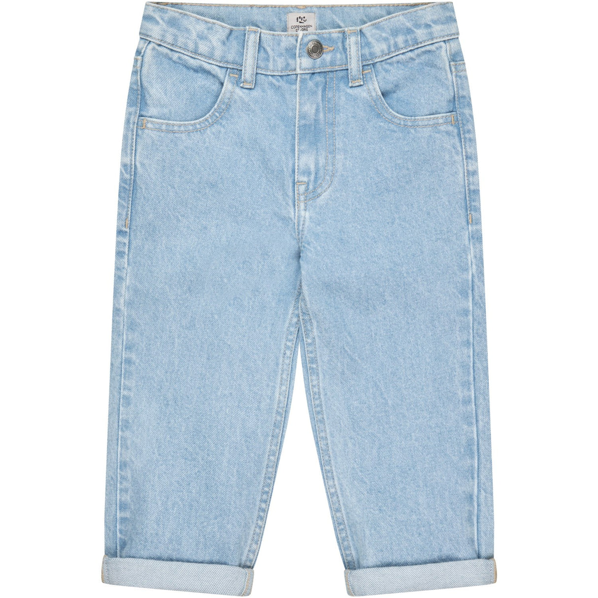 COPENHAGEN COLORS Lt Blue Indigo Washed Organic Junior Jeans - Regular Fit