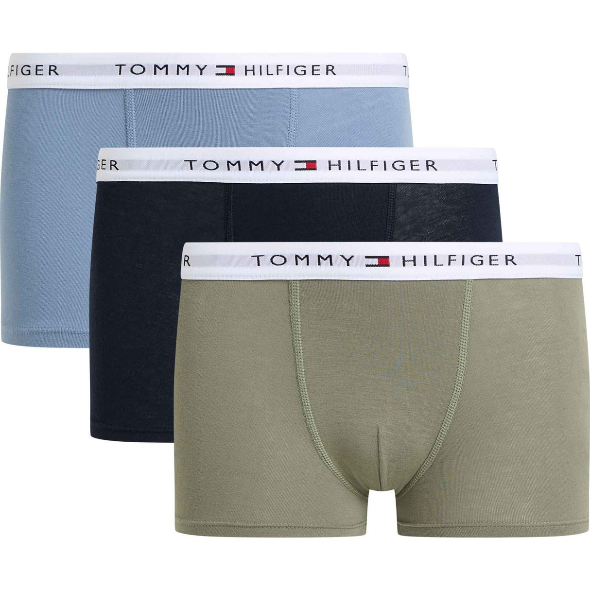 Tommy Hilfiger Brisk Blue / Utility Sage / Des Sky 3P Trunk