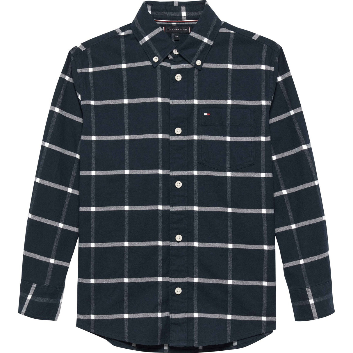 Tommy Hilfiger Black Check Window Pane Check Skjorte Ls