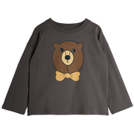 Mini Rodini Grey Bjørn Sp Ls Topp