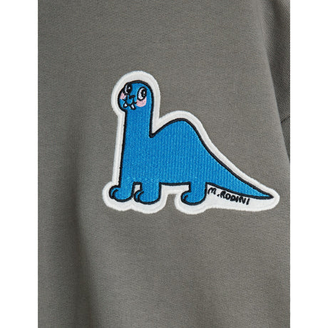 Mini Rodini Grey Dino Patch Collegegenser
