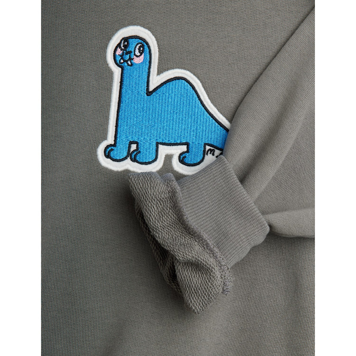Mini Rodini Grey Dino Patch Collegegenser