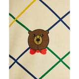 Mini Rodini Off-white Bjørn Check AOP Ss Tee