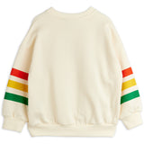 Mini Rodini Off-white Bjørn Stripe Collegegenser