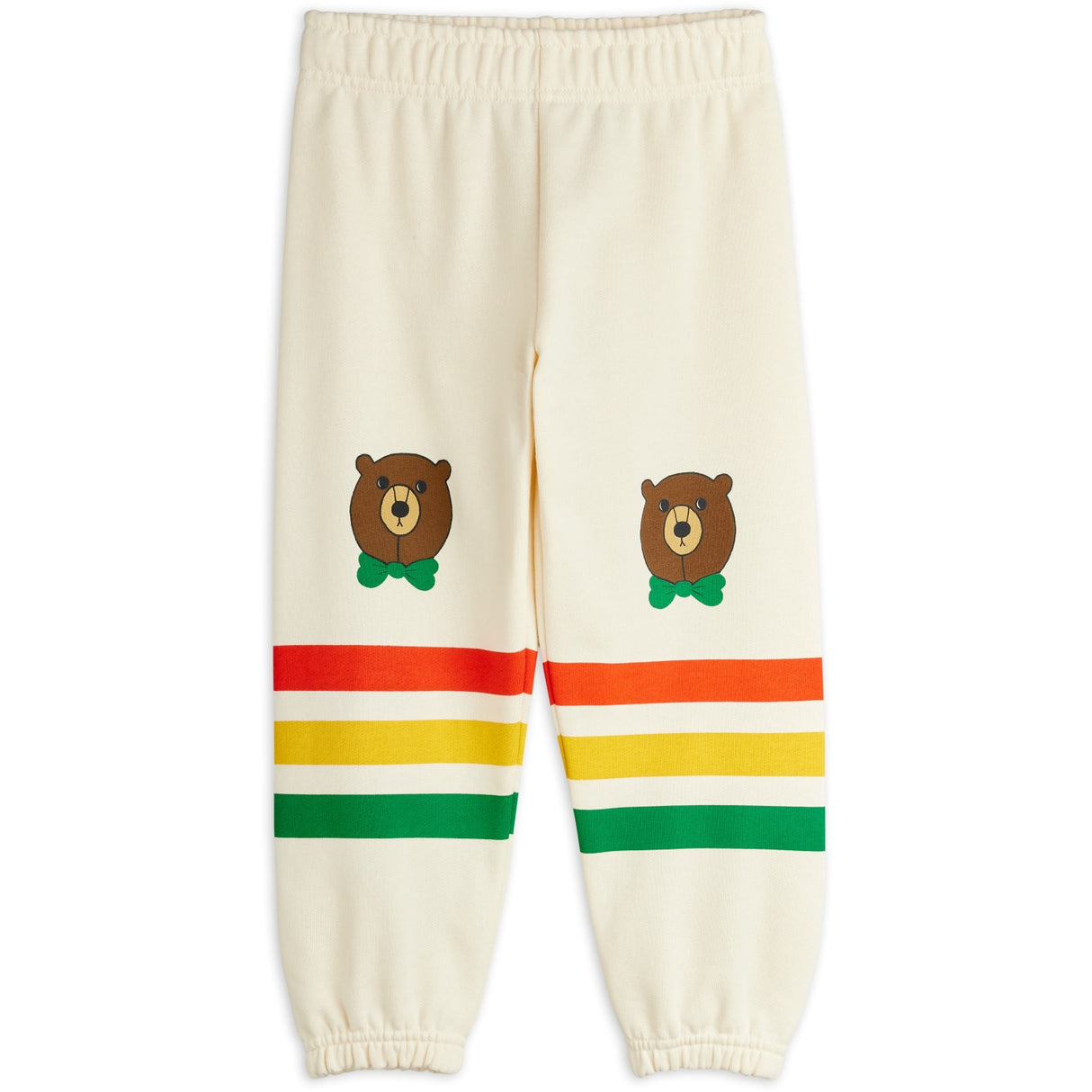 Mini Rodini Off-white Bjørn Stripe Sweatpants