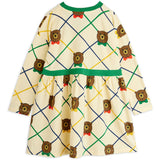 Mini Rodini Off-white Bjørn Check AOP Ls Kjole