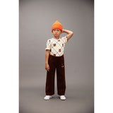 Mini Rodini Off-white Bjørn Check AOP Ss Tee