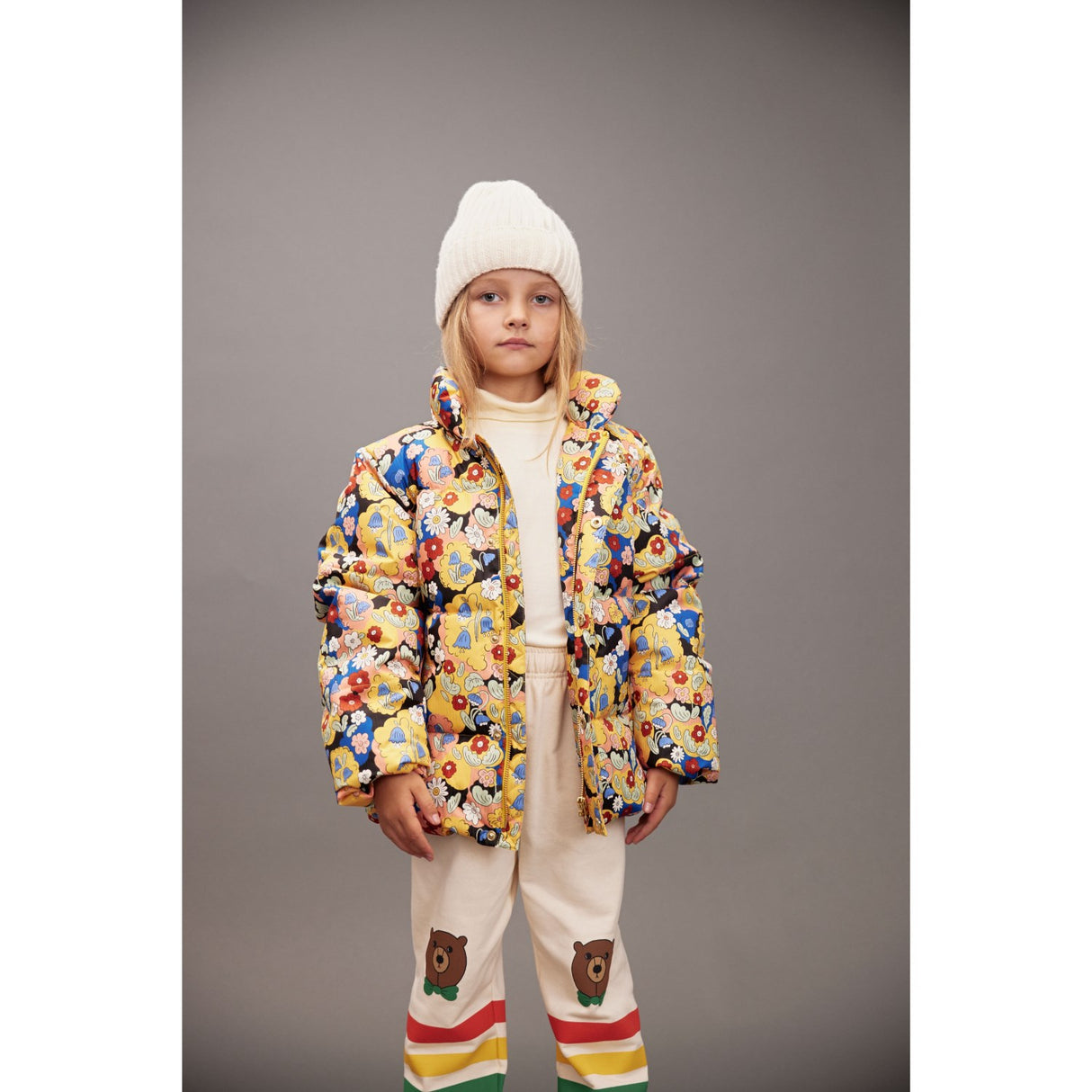 Mini Rodini Multi Flowers AOP Citypuffer