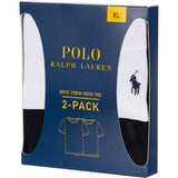Polo Ralph Lauren White/Polo Black 2-Pakning Bomull Crew Tee