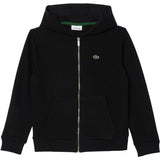LACOSTE Noir Core Fleece Full Zip Hettegenser