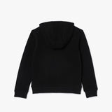LACOSTE Noir Core Fleece Full Zip Hettegenser