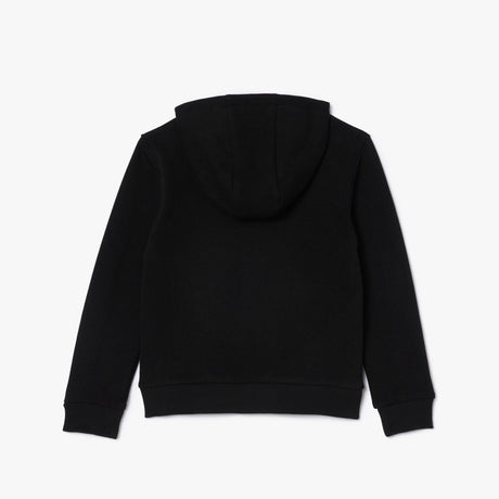 LACOSTE Noir Core Fleece Full Zip Hettegenser