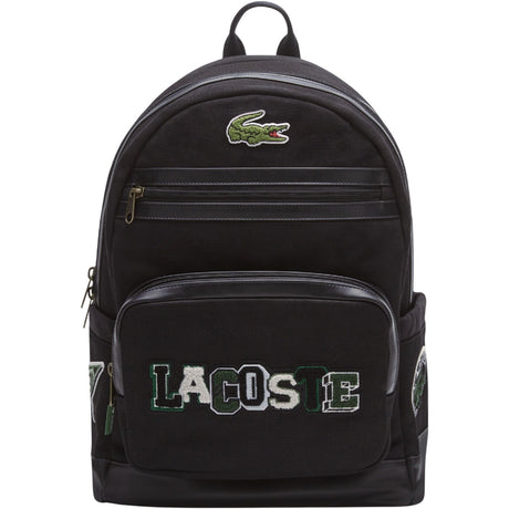LACOSTE Noir Lcan Varsity Rygsekk
