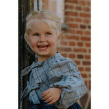 Fliink Slate Cody Check Bluse