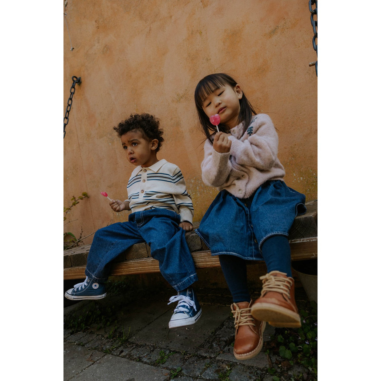 Fliink Dark Denim Blue Don Denim Skjørt