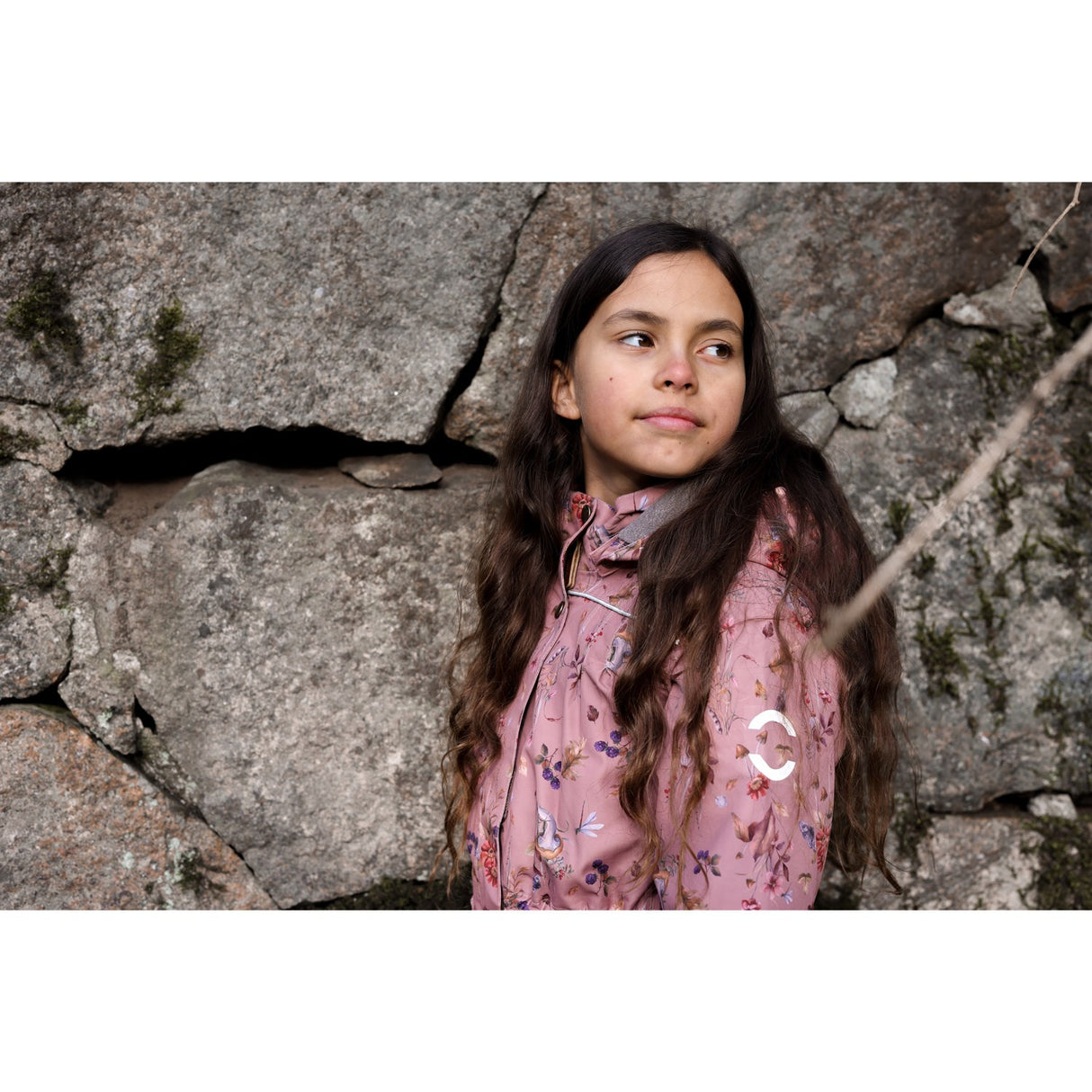 Mikk-Line Burlwood Polyester Girls Jakke AOP Floral