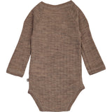 Müsli Walnut Melange Woolly Rib Omslags L/S Body