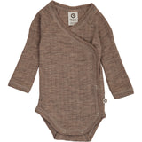 Müsli Walnut Melange Woolly Rib Omslags L/S Body