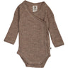 Müsli Walnut Melange Woolly Rib Omslags L/S Body