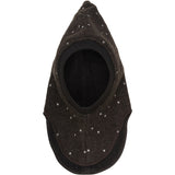 Huttelihut Dark Brown Melange Elefantlue All Over Emb. Ull