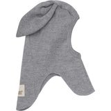 Huttelihut Medium Grey Melange Elefantlue Ears Ull Rib