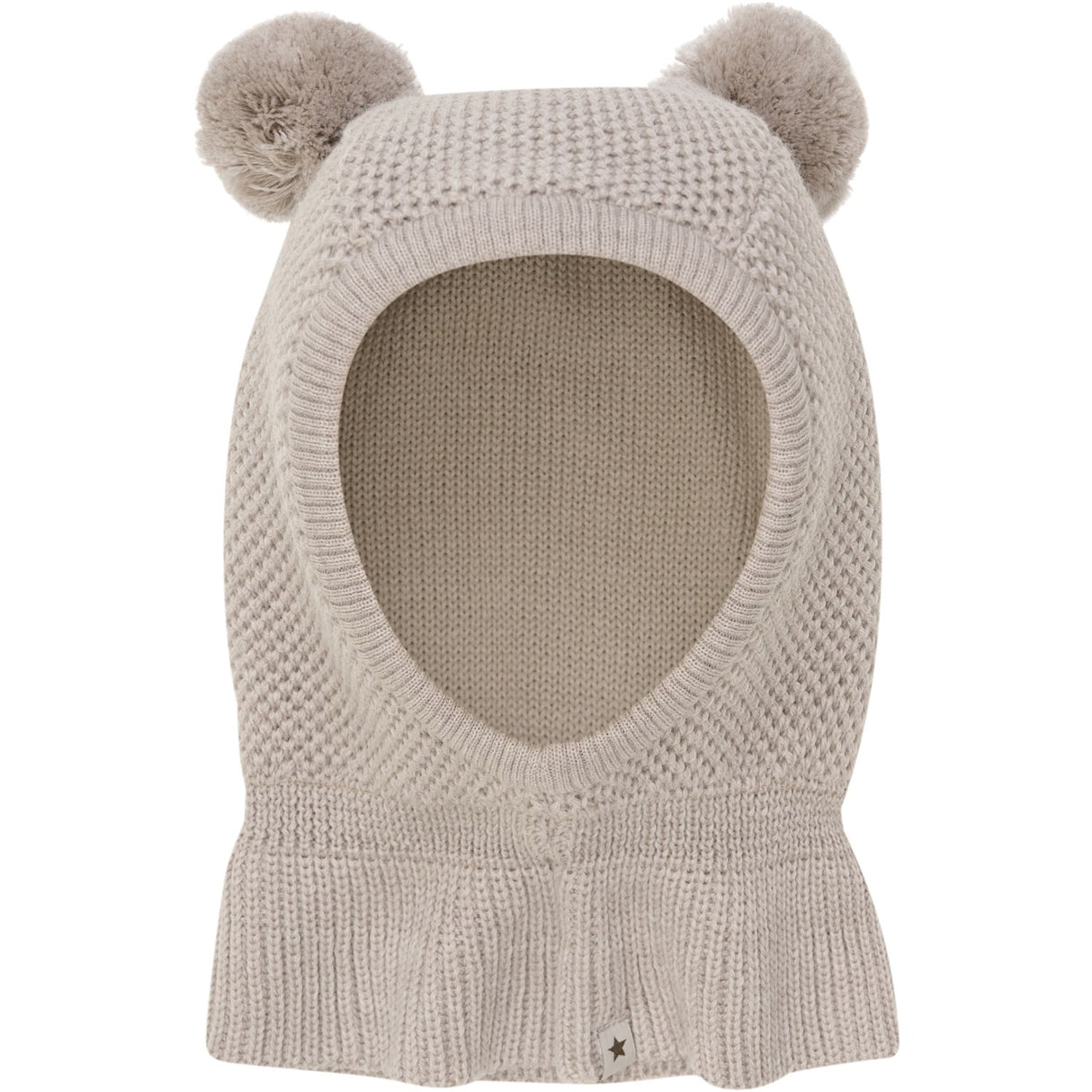 Huttelihut Camel Melange Elefantlue Windstop Pompoms