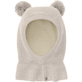 Huttelihut Sand Melange Elefantlue Windstop Pompoms